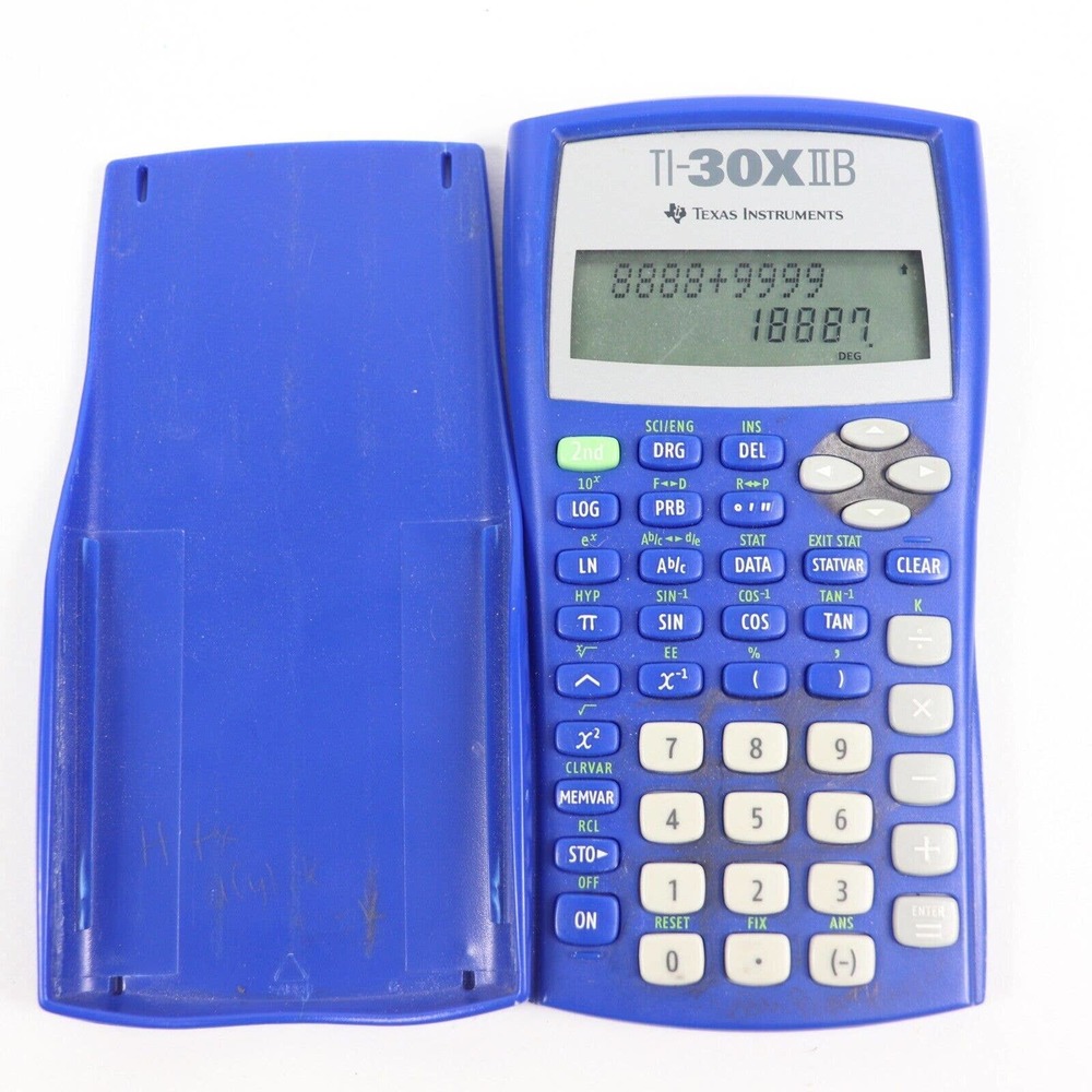 Texas Instruments TI-30XIIB Scientific Calculator TI-30X IIB 2-Line Blue